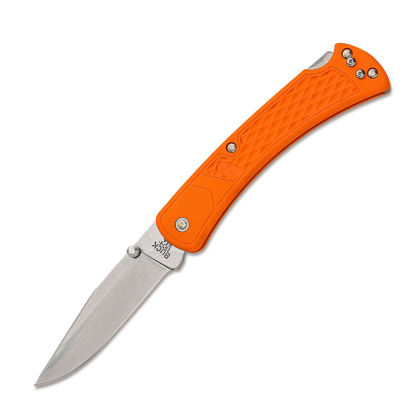 BUCK 0110ORS2-B Slim Hunter 420HC钢 玻璃纤维尼龙柄 橘色 349