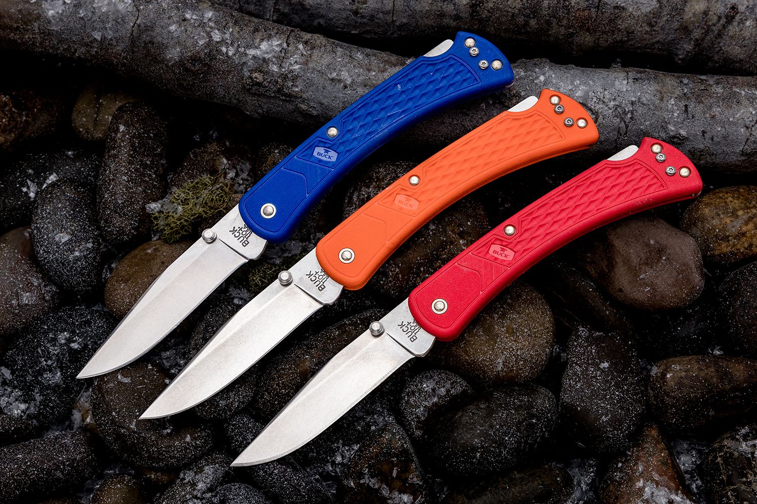 BUCK 0110ORS2-B Slim Hunter 420HC钢 玻璃纤维尼龙柄 橘色 349