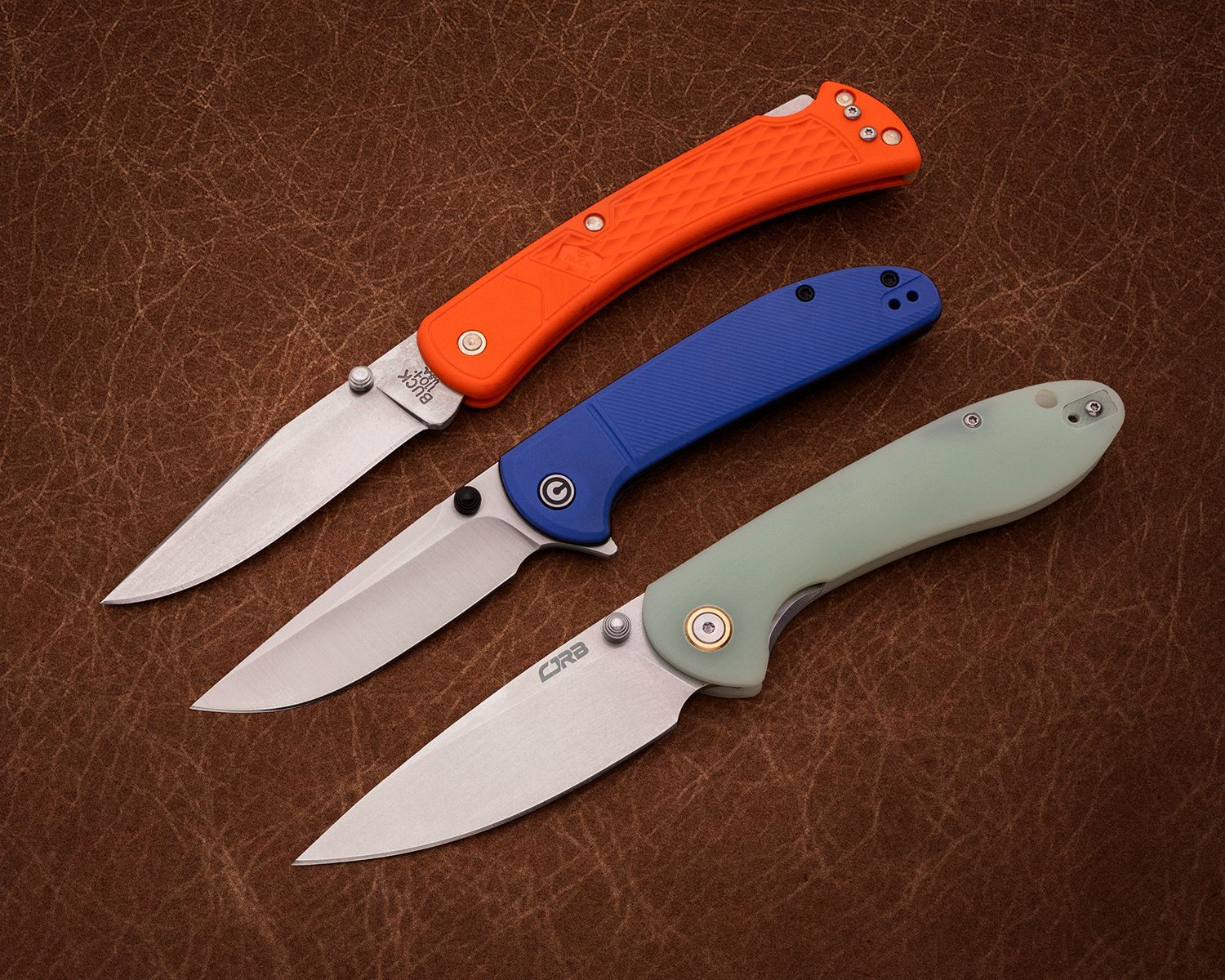 BUCK 0110ORS2-B Slim Hunter 420HC钢 玻璃纤维尼龙柄 橘色 349