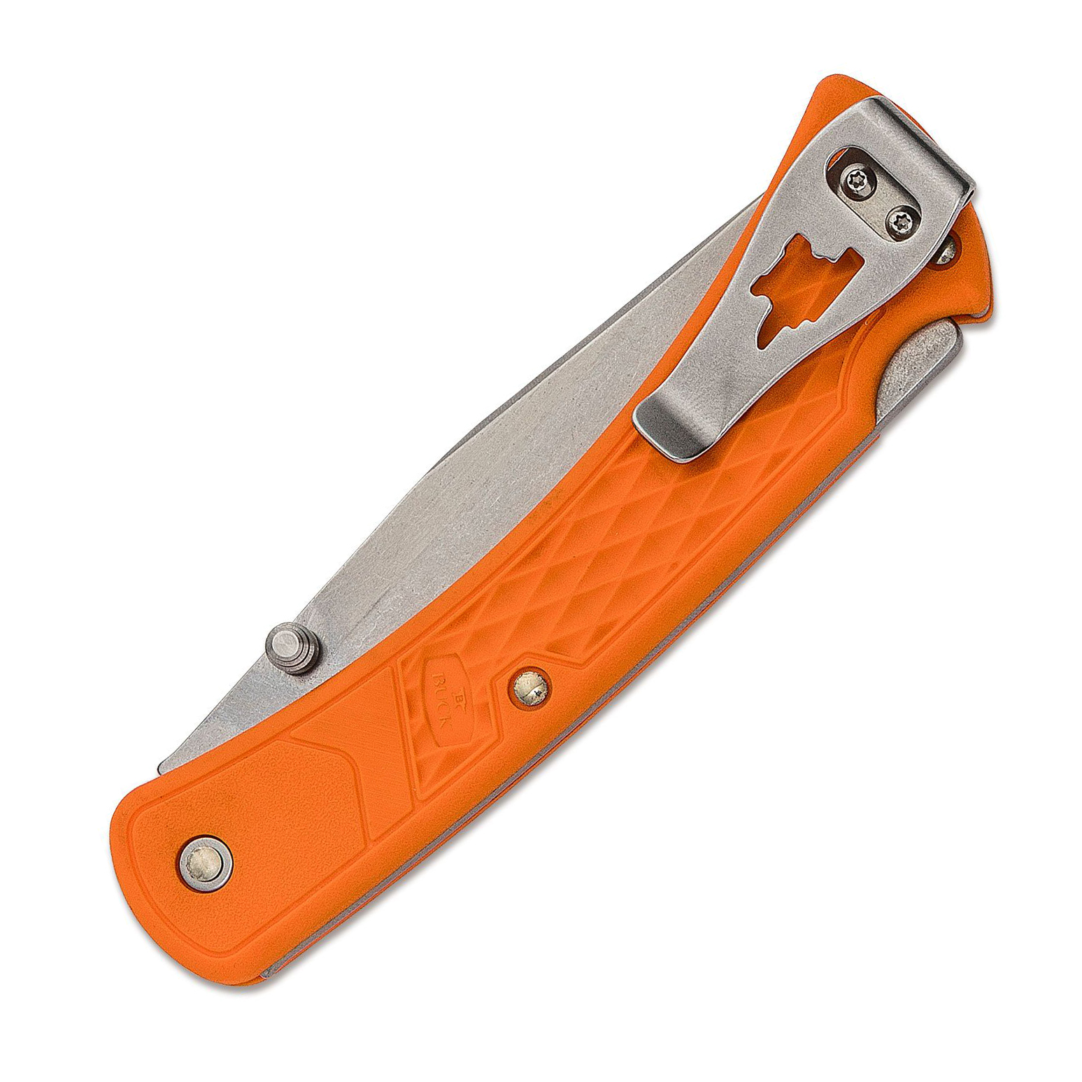 BUCK 0110ORS2-B Slim Hunter 420HC钢 玻璃纤维尼龙柄 橘色 349