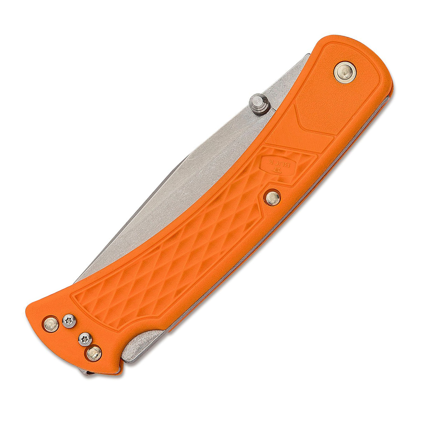 BUCK 0110ORS2-B Slim Hunter 420HC钢 玻璃纤维尼龙柄 橘色 349
