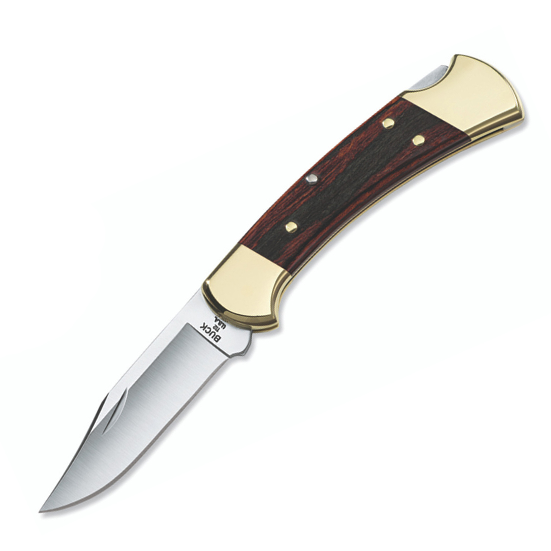 Buck Knives 0112BRS Ranger 420HC钢 乌木+黄铜柄 520