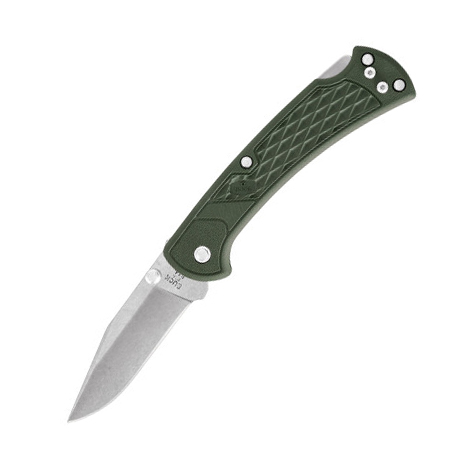 Buck 0112ODS2-B SLIM SELECT 420HC钢 玻璃纤维尼龙柄 绿色 299