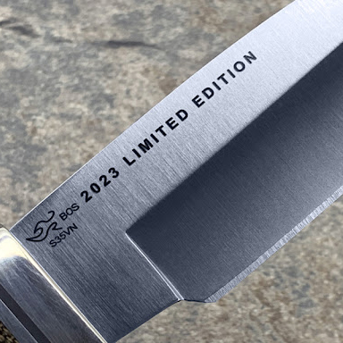 Buck 0192GRSLE-B Vanguard® S35VN钢 BOS标 米卡塔柄 镍银护手  2023年限量版 2080