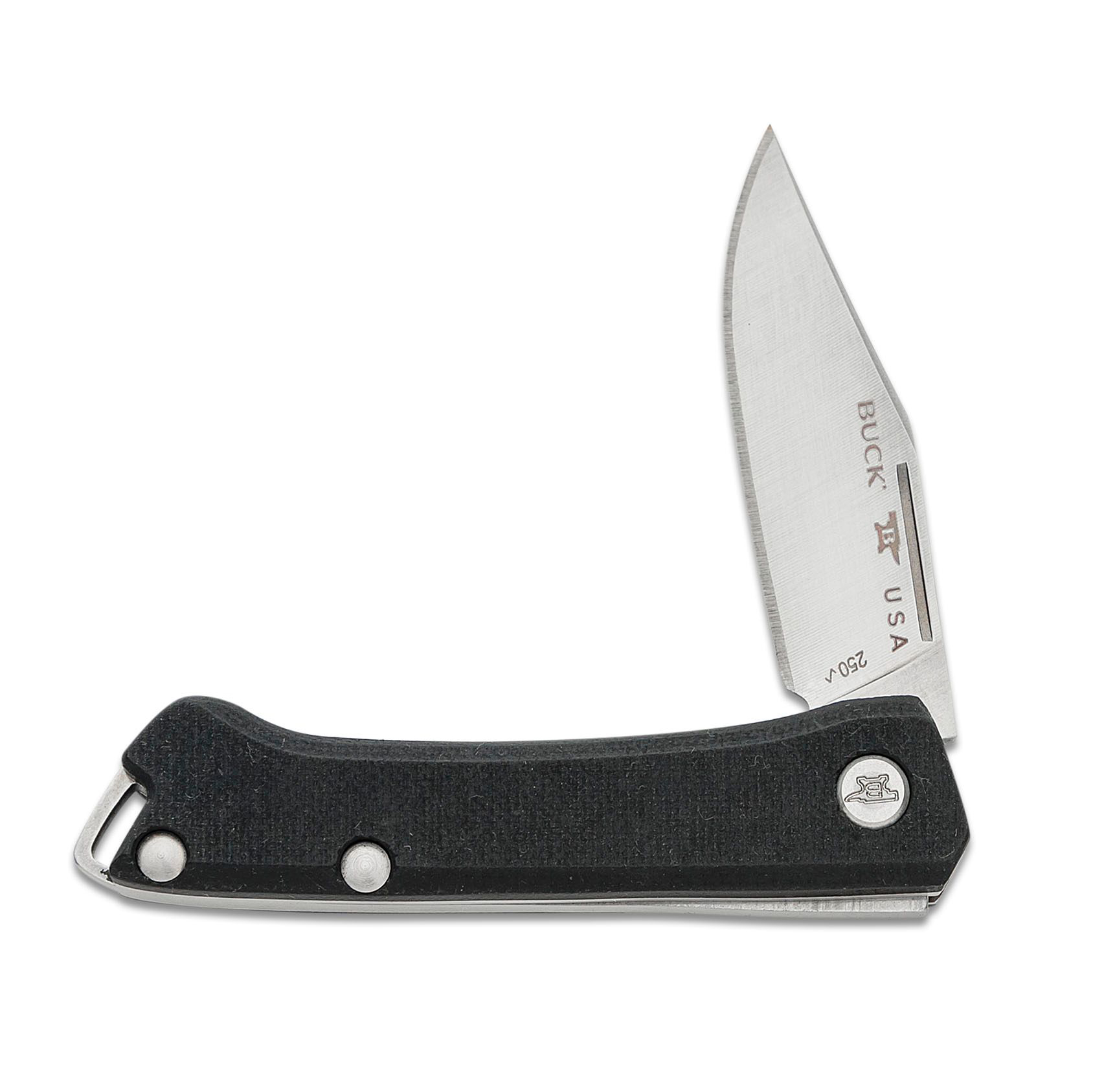 Buck 0250BKS1-B Saunter Slipjoint 154CM不锈钢 米卡塔 黑色 980