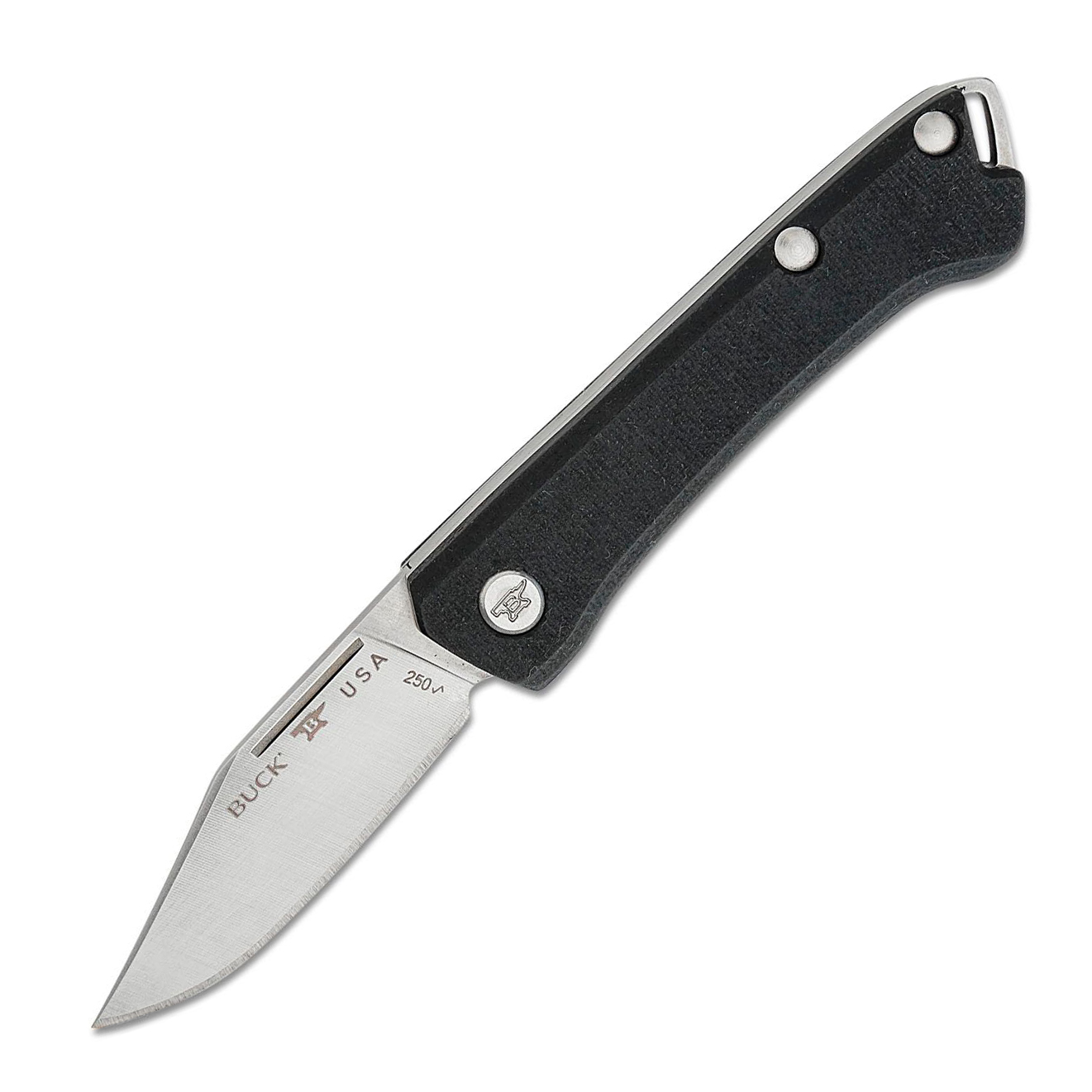Buck 0250BKS1-B Saunter Slipjoint 154CM不锈钢 米卡塔 黑色 980