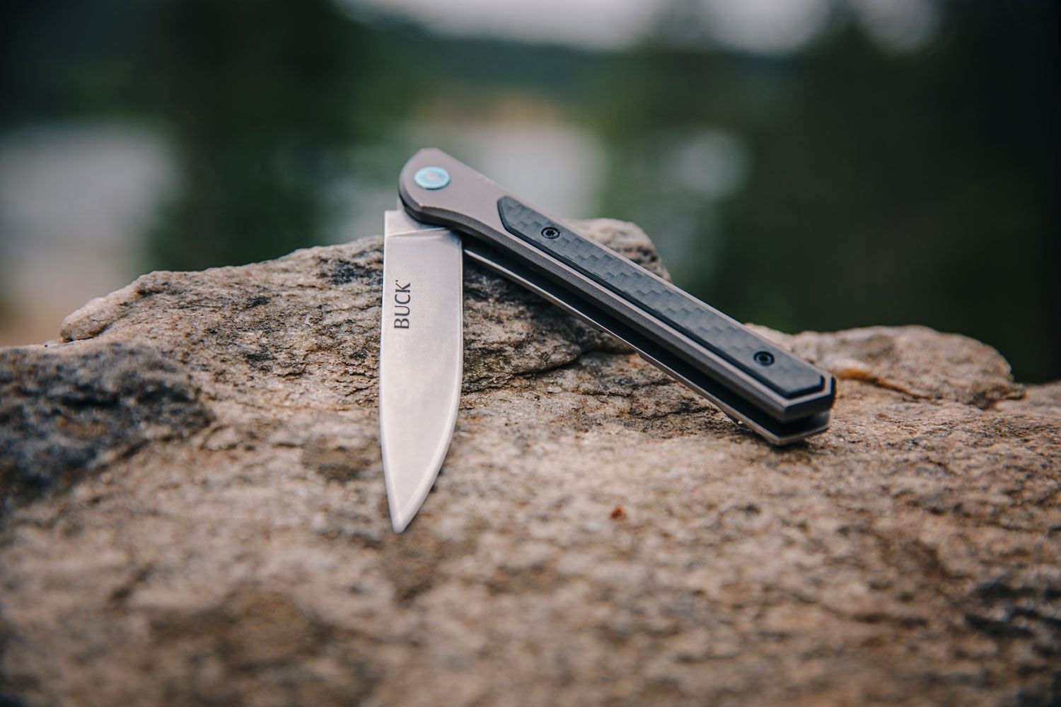 Buck 0264GYS-B Cavalier 7Cr17不锈钢 铝+碳纤维柄 355
