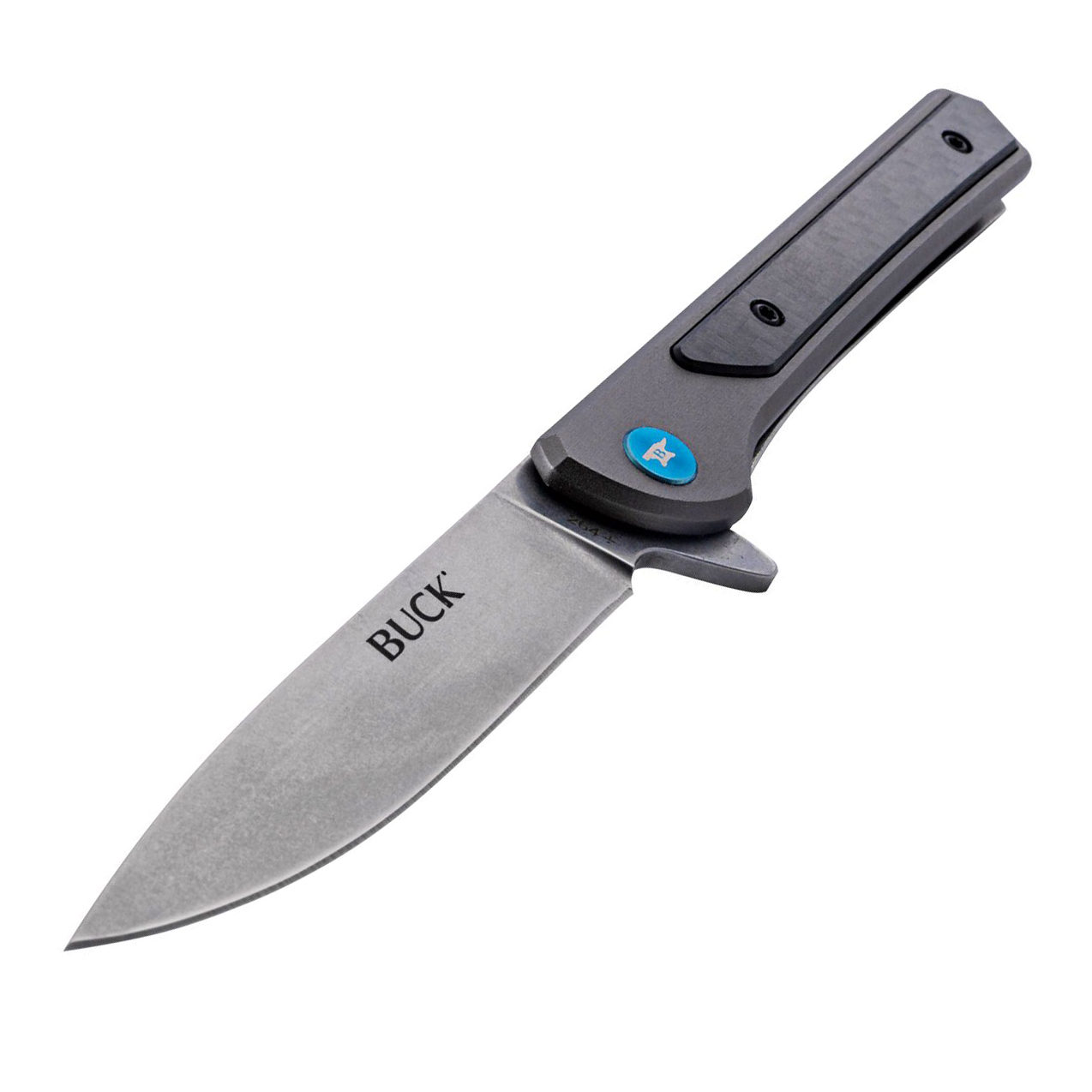 Buck 0264GYS-B Cavalier 7Cr17不锈钢 铝+碳纤维柄 355