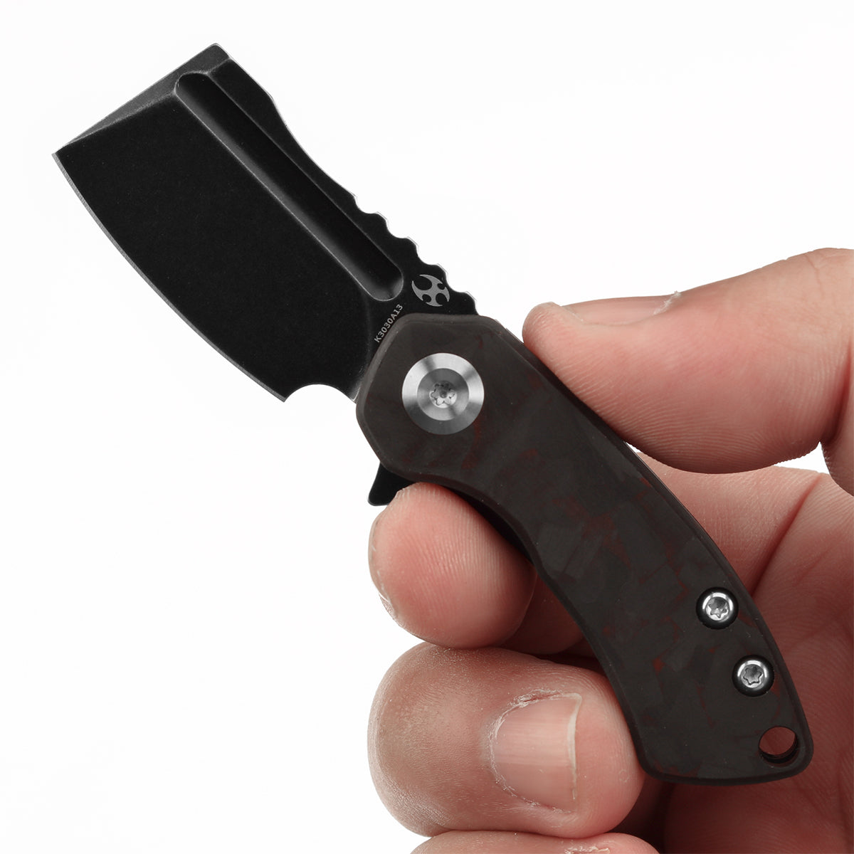 kansept mini korvid S35VN钢 红黑碳纤维 K3030A13 红黑 670