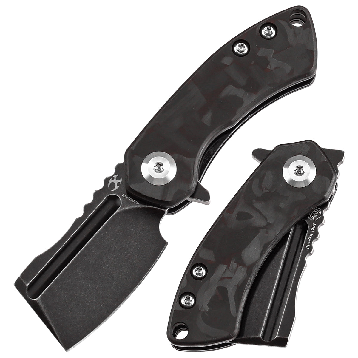 kansept mini korvid S35VN钢 红黑碳纤维 K3030A13 红黑 670