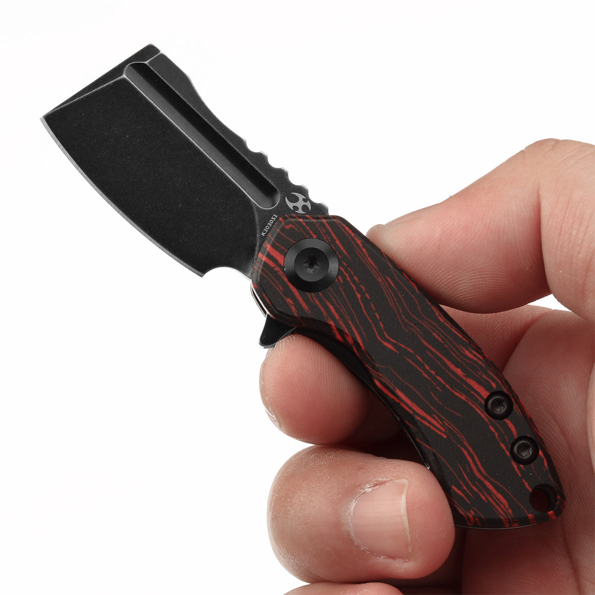 kansept mini korvid S35VN钢 红黑G10 K3030S1 红黑 627