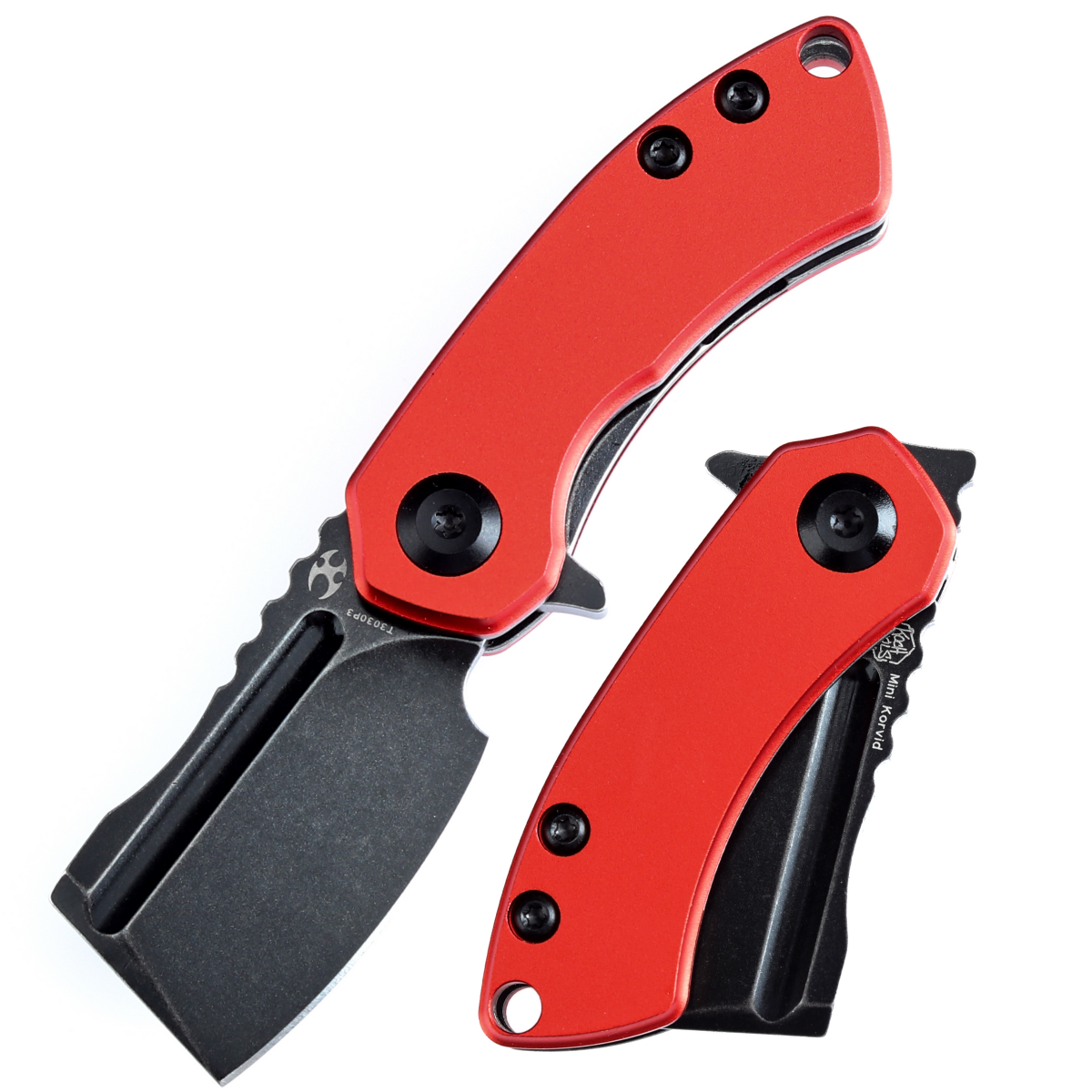 kansept mini korvid 154CM钢 铝合金柄 T3030P3 红色 430