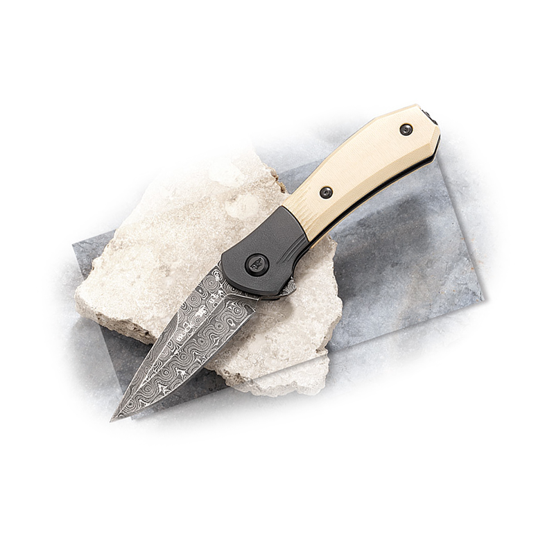 Buck 0590IVSLE-B Paradigm 大马士革钢 G10柄 象牙色 4488