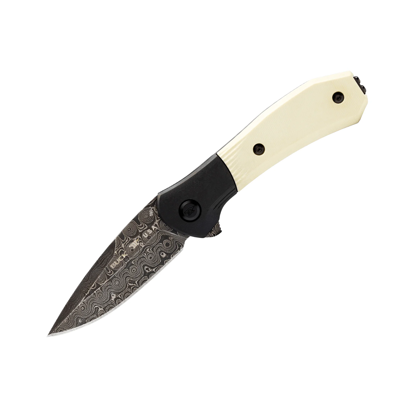 Buck 0590IVSLE-B Paradigm 大马士革钢 G10柄 象牙色 4488
