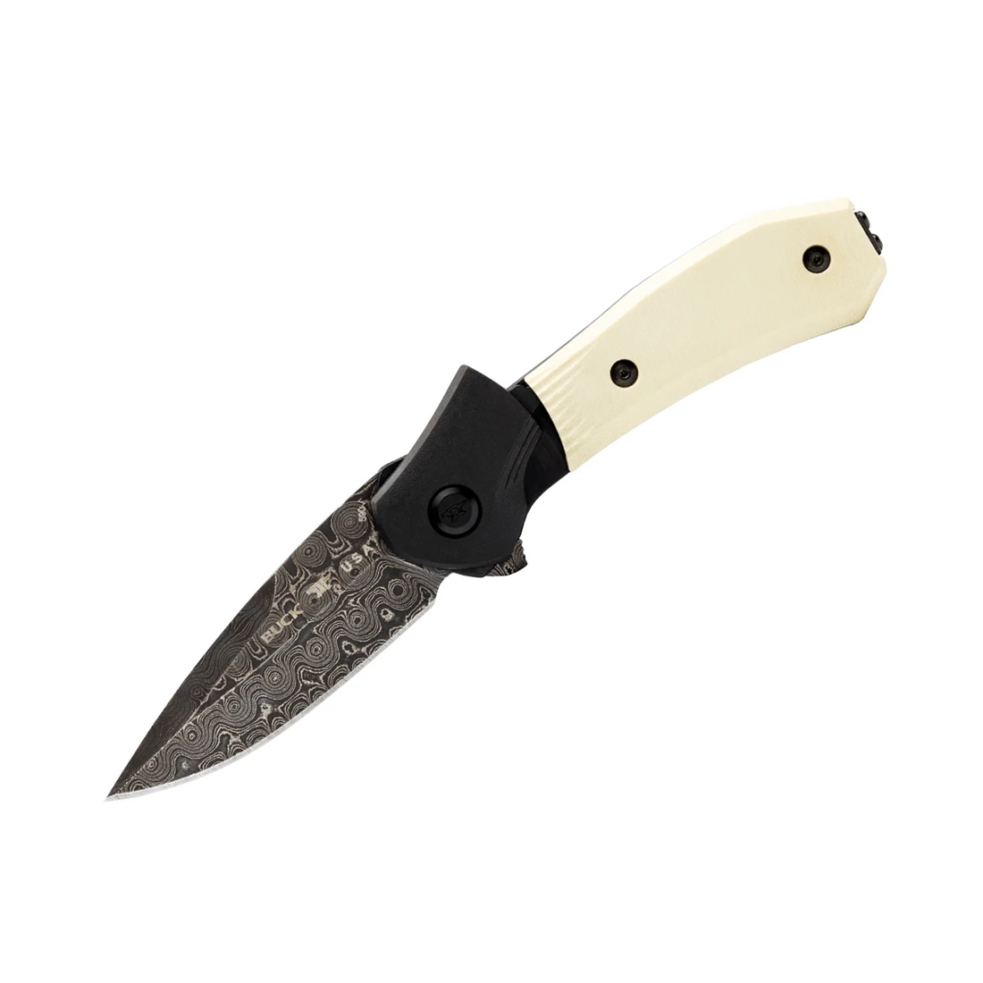 Buck 0590IVSLE-B Paradigm 大马士革钢 G10柄 象牙色 4488