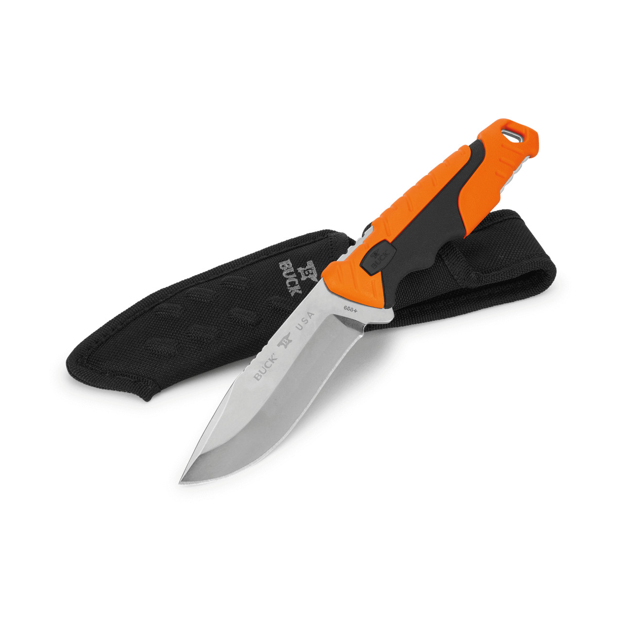 Buck 0656ORS-B Pursuit Pro S35VN 玻璃填充尼龙柄 橙色 925