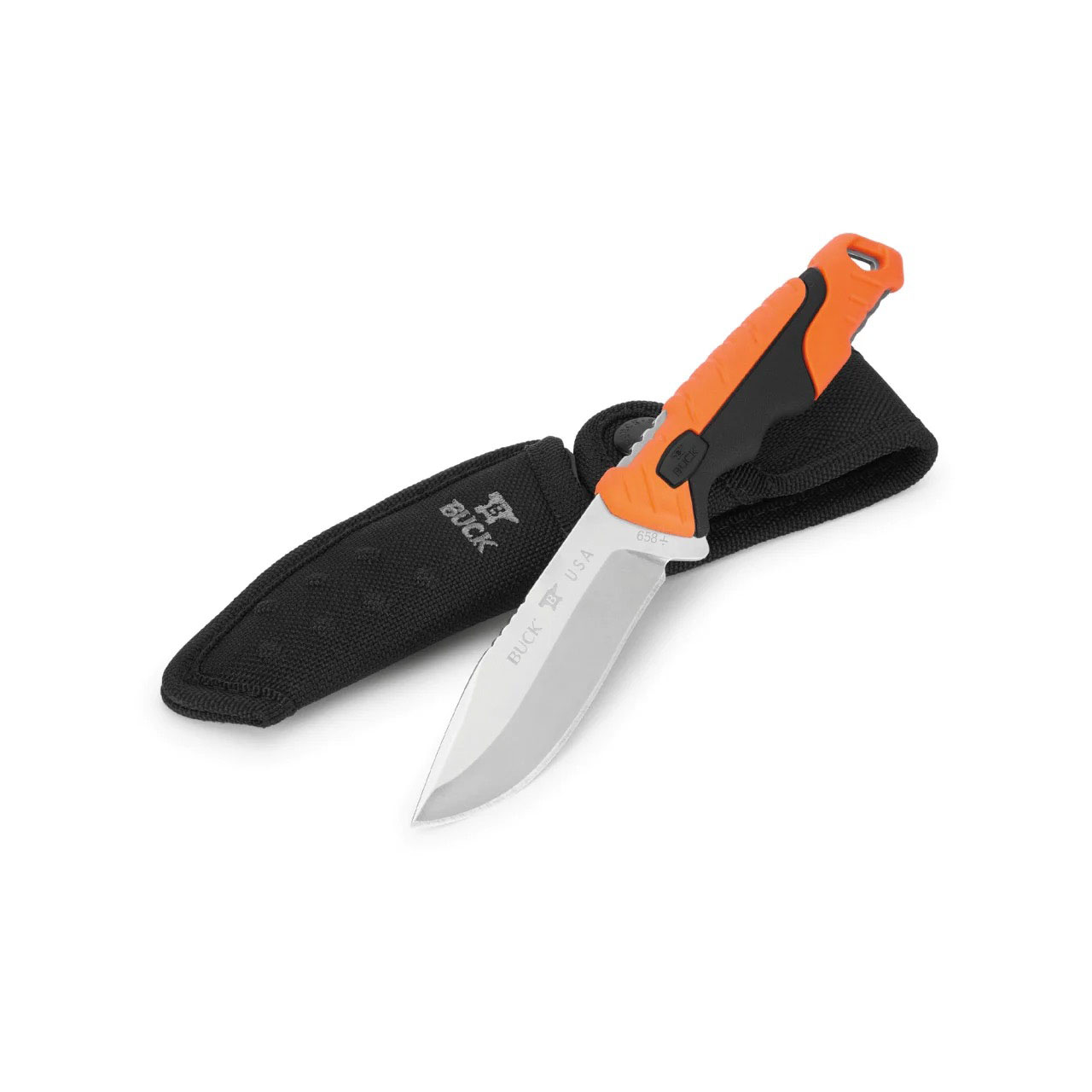 Buck 0658ORS-B Pursuit Pro S35VN 玻璃填充尼龙柄 橙色 770
