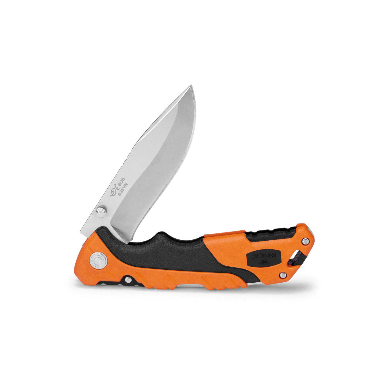 Buck 0659ORS-B  Pursuit Pro S35VN 玻璃填充尼龙柄 橙色 869