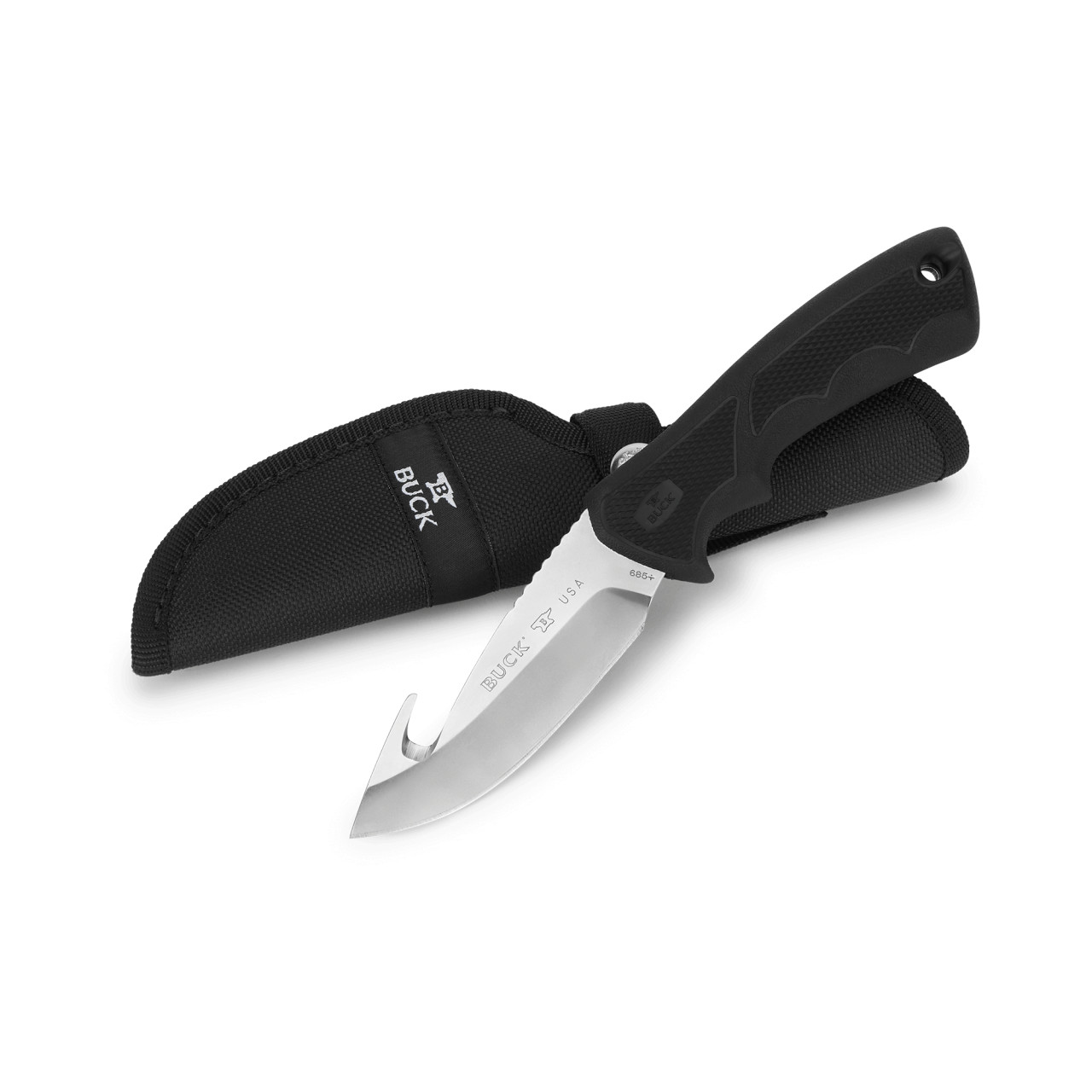 Buck 0685BKG-B BuckLite 420HC 不锈钢 Dynaflex 黑色 339