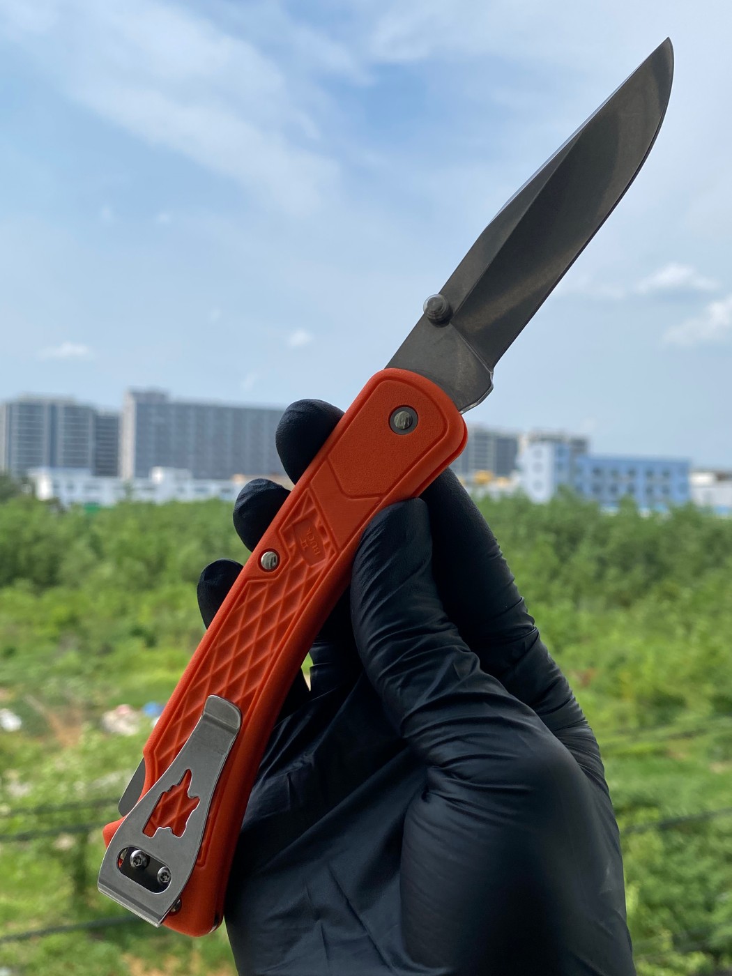 BUCK 0110ORS2-B Slim Hunter 420HC钢 玻璃纤维尼龙柄 橘色 349