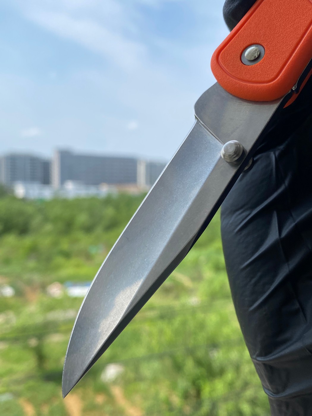 BUCK 0110ORS2-B Slim Hunter 420HC钢 玻璃纤维尼龙柄 橘色 349