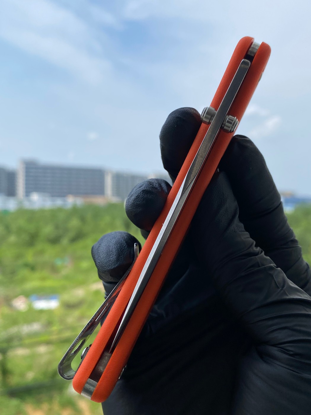 BUCK 0110ORS2-B Slim Hunter 420HC钢 玻璃纤维尼龙柄 橘色 349