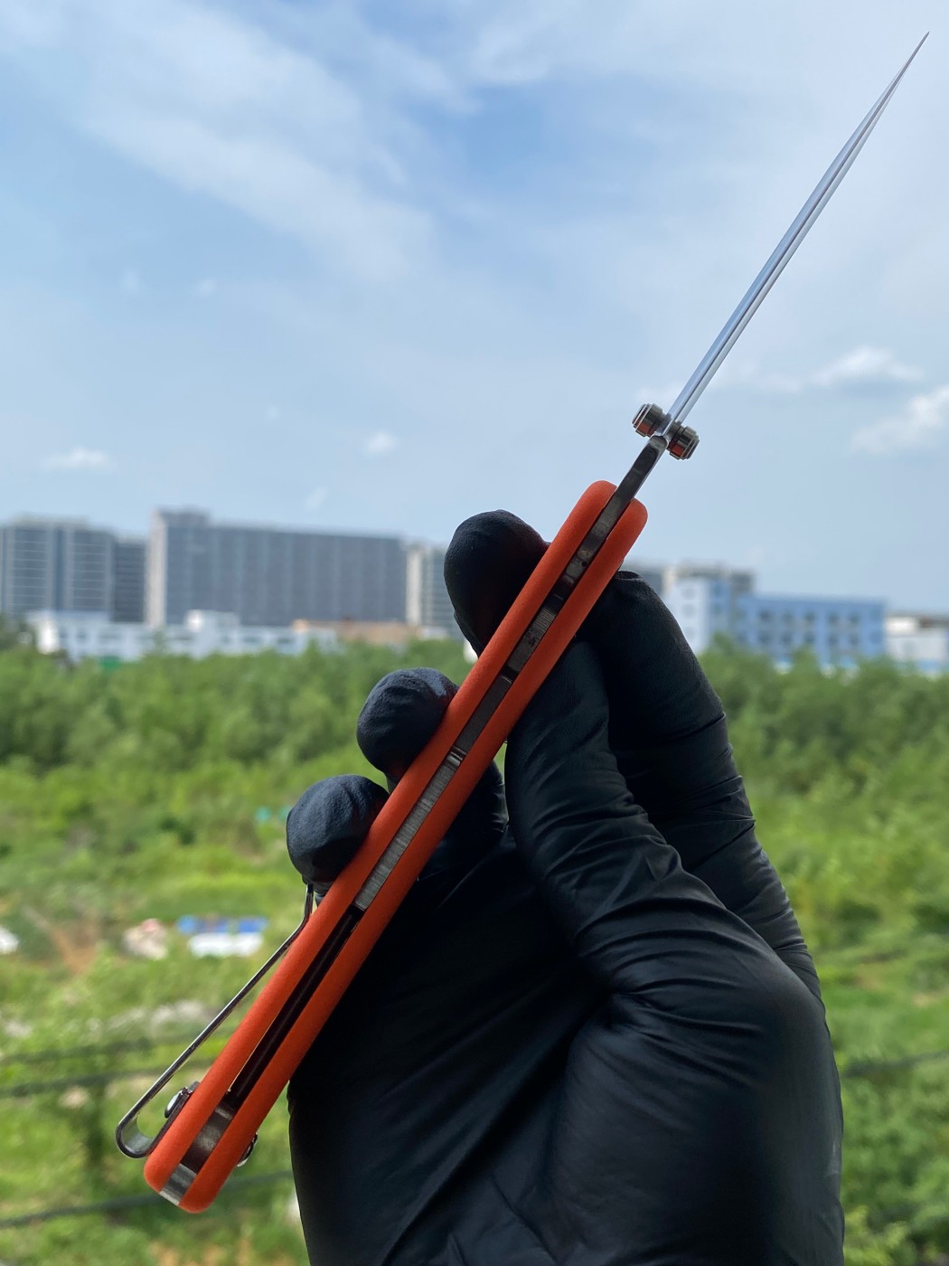 BUCK 0110ORS2-B Slim Hunter 420HC钢 玻璃纤维尼龙柄 橘色 349