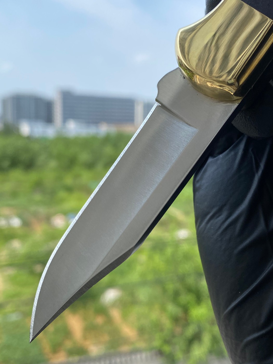 Buck Knives 0112BRS-B Ranger 420HC钢 乌木+黄铜柄 520
