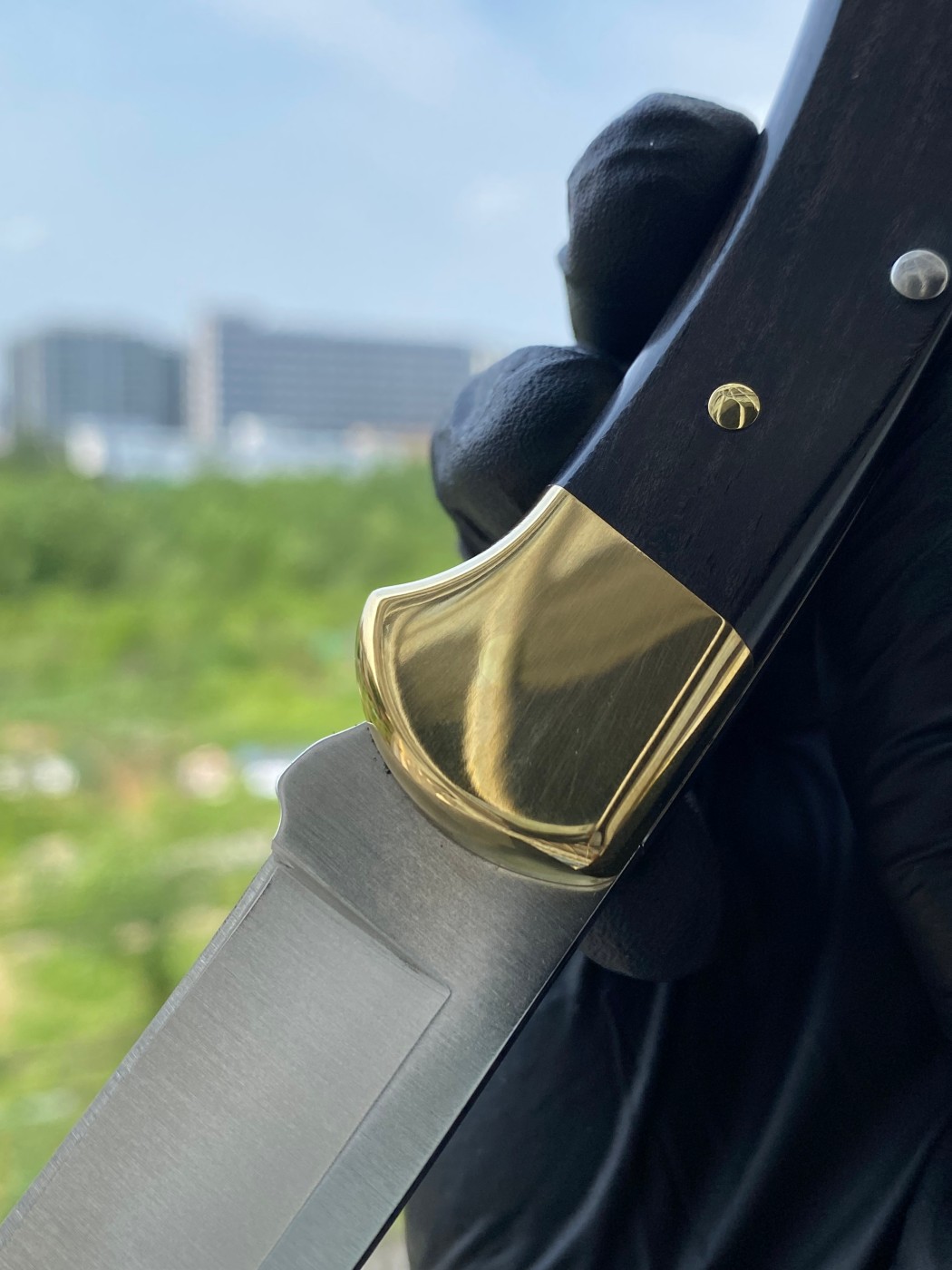 Buck Knives 0112BRS-B Ranger 420HC钢 乌木+黄铜柄 520
