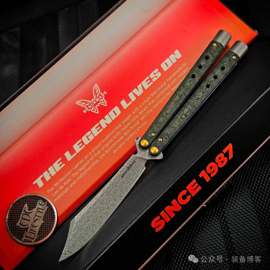 Benchmade Necron 大马士革钢限量版甩刀 99-242
