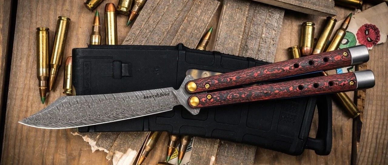 Benchmade Necron 大马士革钢限量版甩刀 99-241