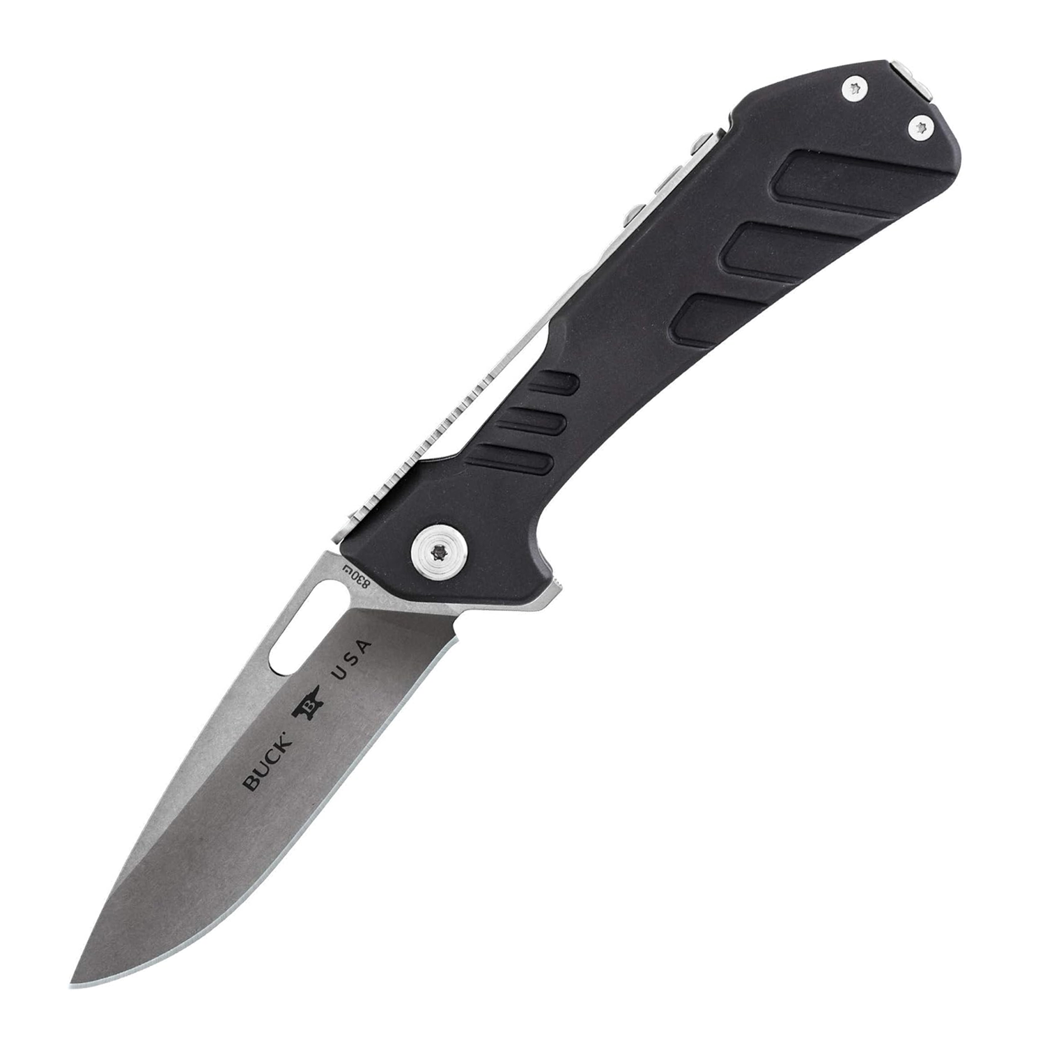 Buck 0830BKS-B Marksman 154CM 钢刀片 铝 黑色 980