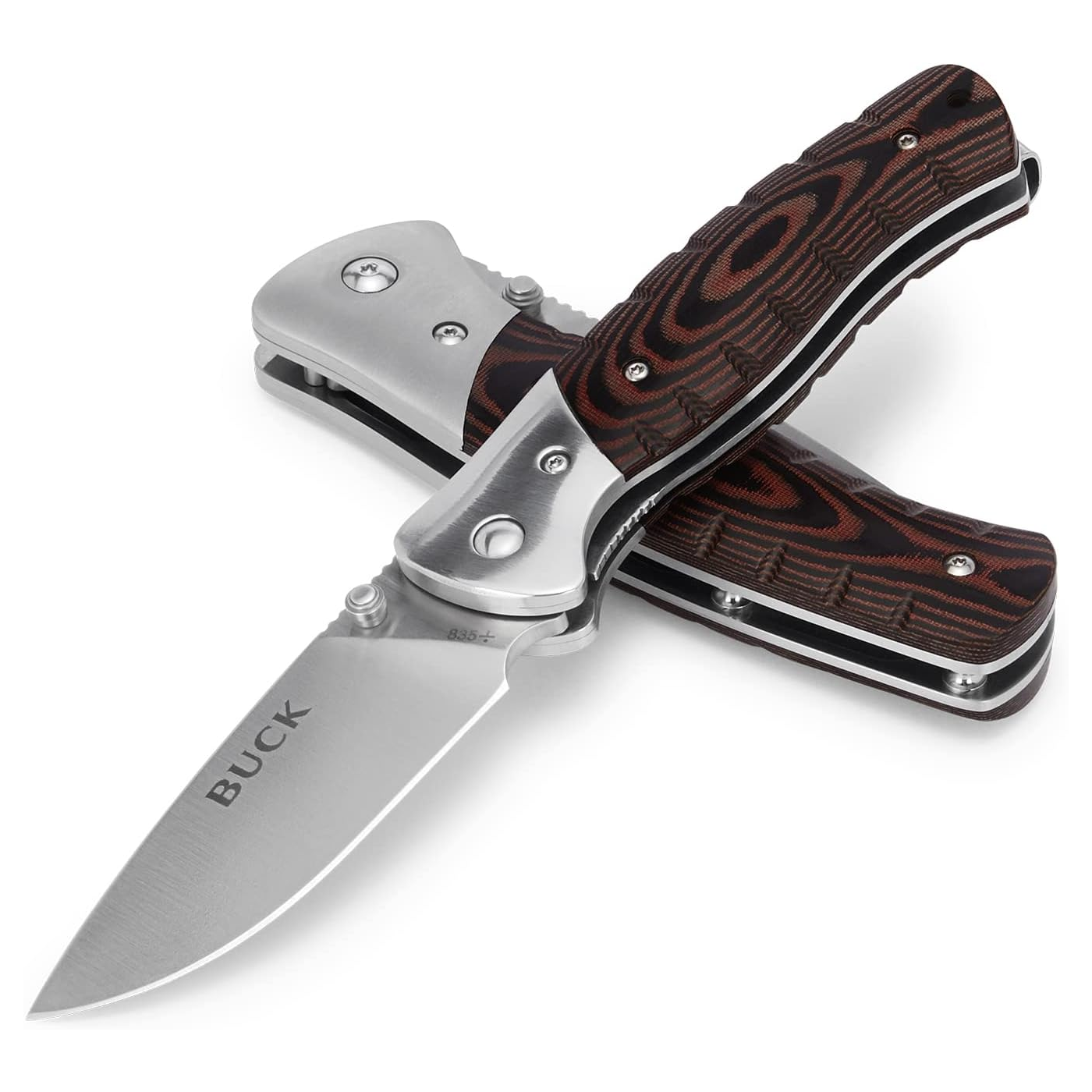 Buck 0835BRS-B Selkirk 420HC 不锈钢 米卡塔 棕色 399