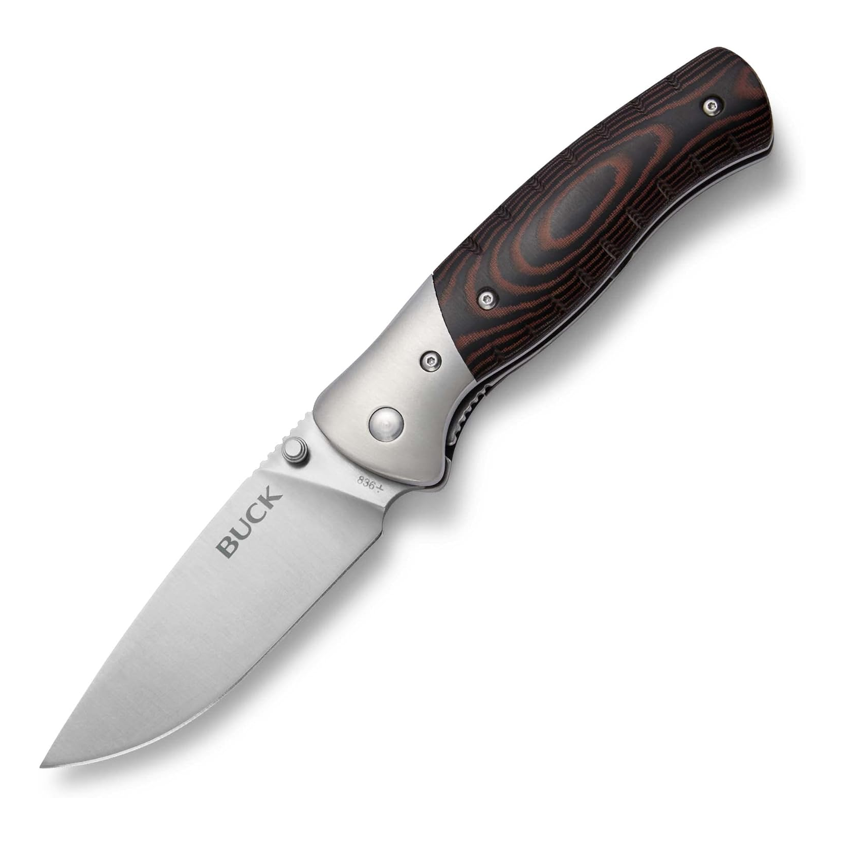 Buck 0836BRS-B Selkirk 420HC 不锈钢 米卡塔 棕色 649