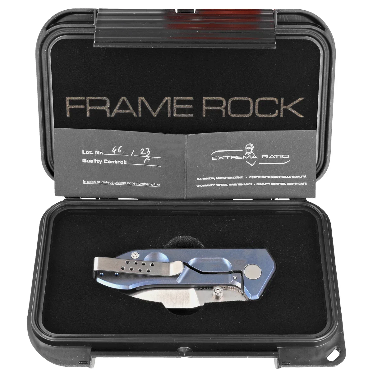 Extrema Ratio Frame N690钢 钛柄 极端武力泰坦 蓝色 3800