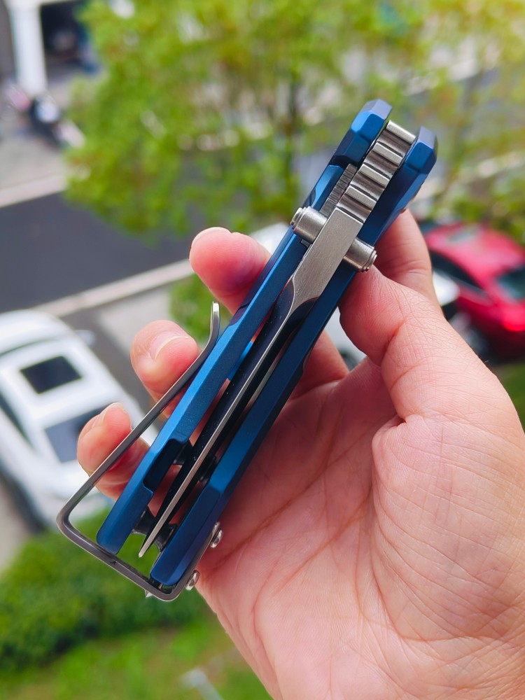 Extrema Ratio Frame N690钢 钛柄 极端武力泰坦 蓝色 3800