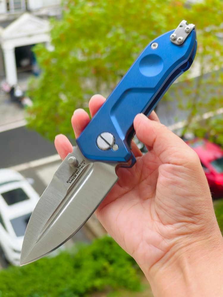 Extrema Ratio Frame N690钢 钛柄 极端武力泰坦 蓝色 3800