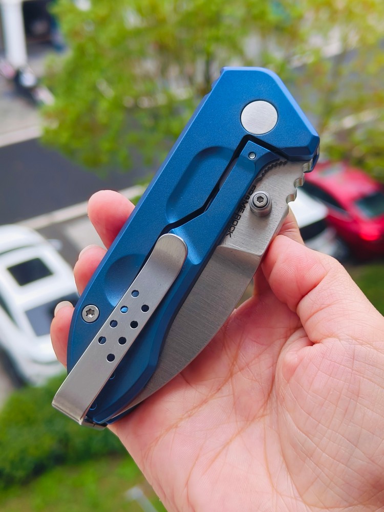 Extrema Ratio Frame N690钢 钛柄 极端武力泰坦 蓝色 3800