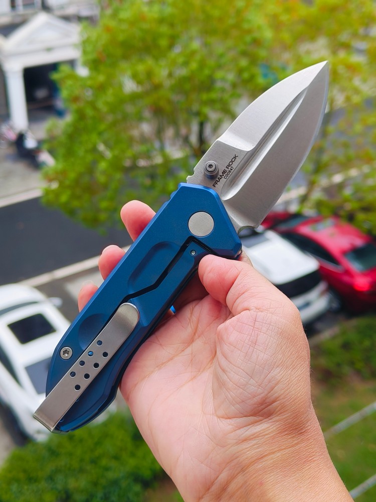 Extrema Ratio Frame N690钢 钛柄 极端武力泰坦 蓝色 3800