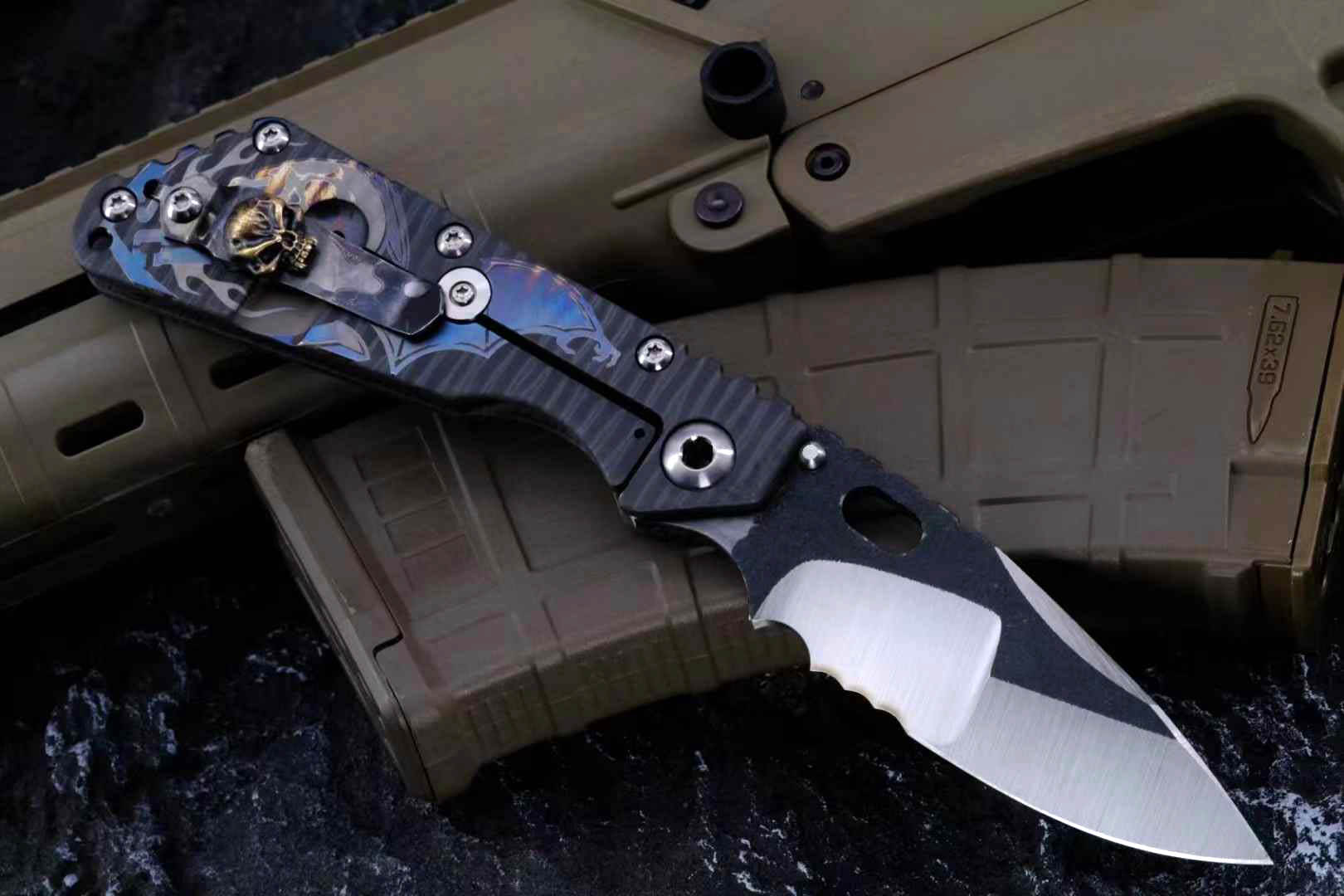 Strider SMF CTS-XHP钢 挺近者MSC版 钢火背夹 手工定制版 18000