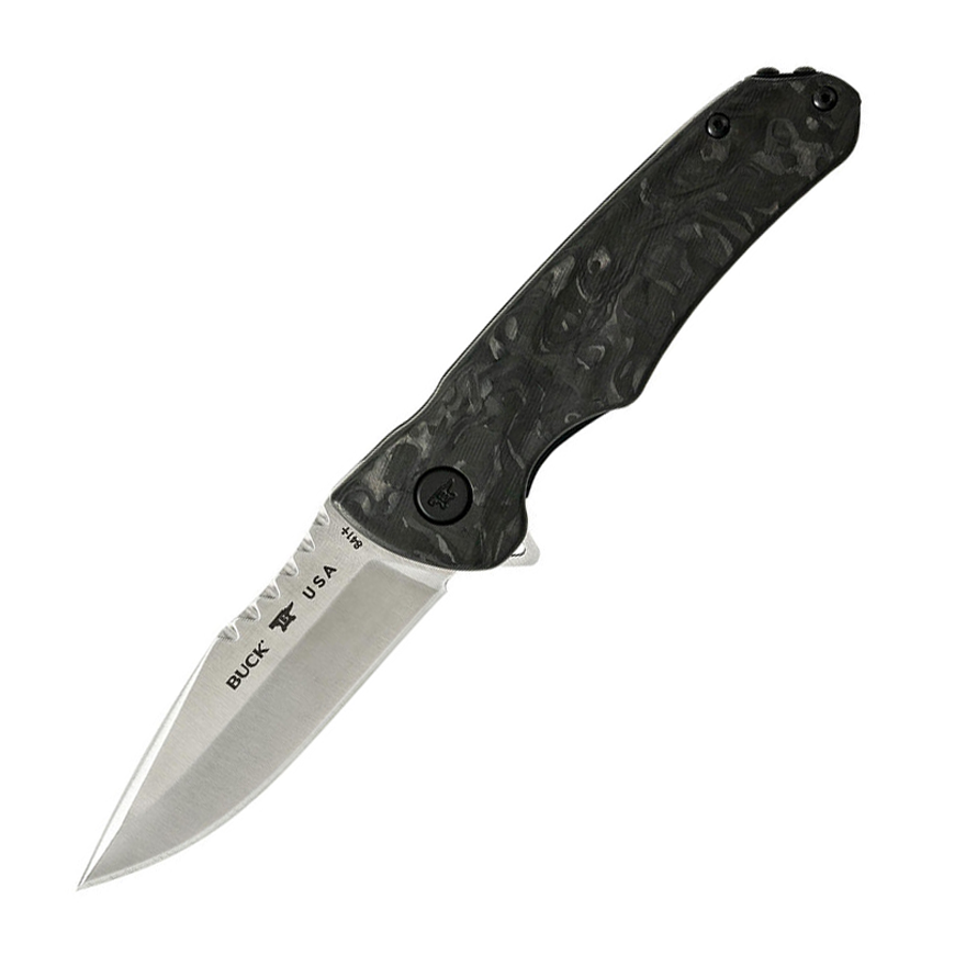 Buck 0841CFS2-B Sprint S45VN 不锈钢  大理石纹碳纤维 黑色 1599