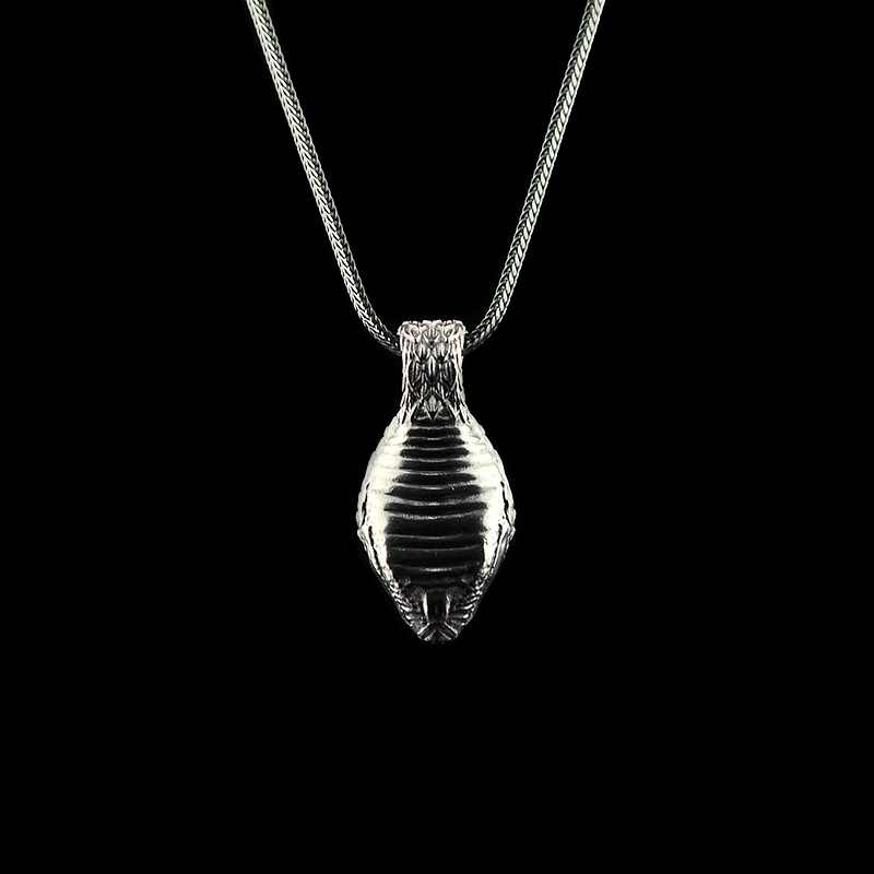 DYQ Jewelry Snake 蛇首 项链吊坠 925银 980