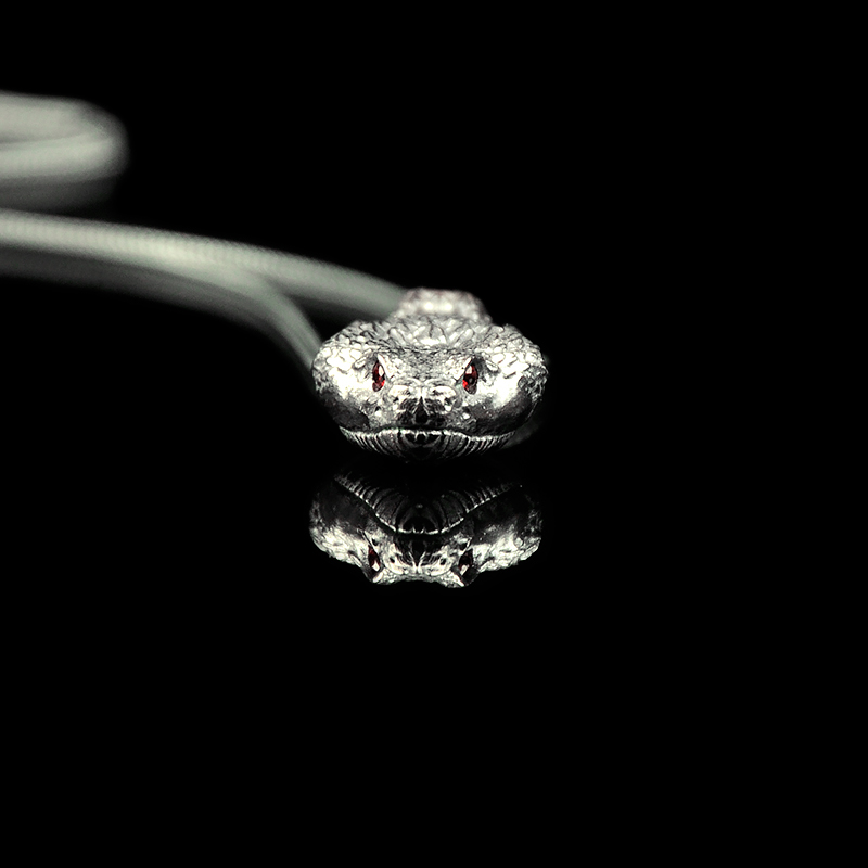 DYQ Jewelry Snake 蛇首 项链吊坠 925银 980