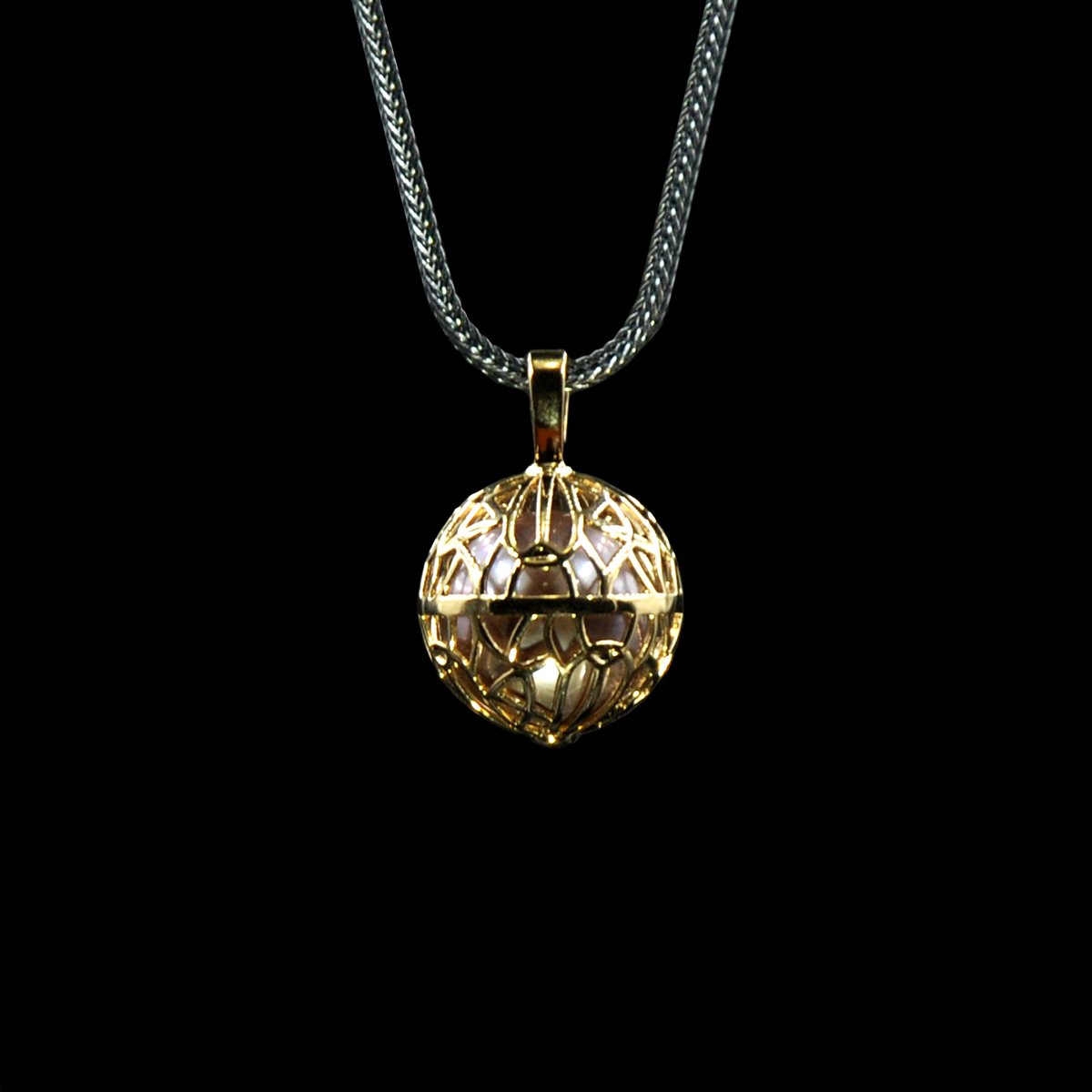 DYQ Jewelry 明珠 18K黄金 珍珠 男士项链吊坠