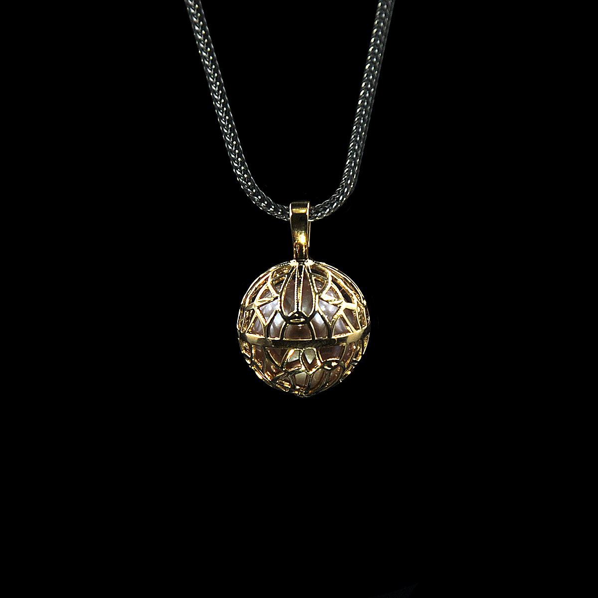 DYQ Jewelry 明珠 18K黄金 珍珠 男士项链吊坠