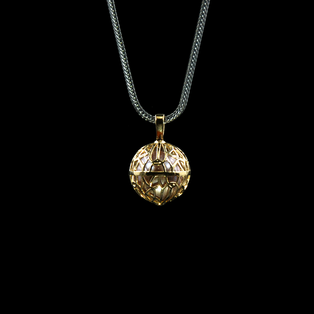 DYQ Jewelry 明珠 18K黄金 珍珠 男士项链吊坠