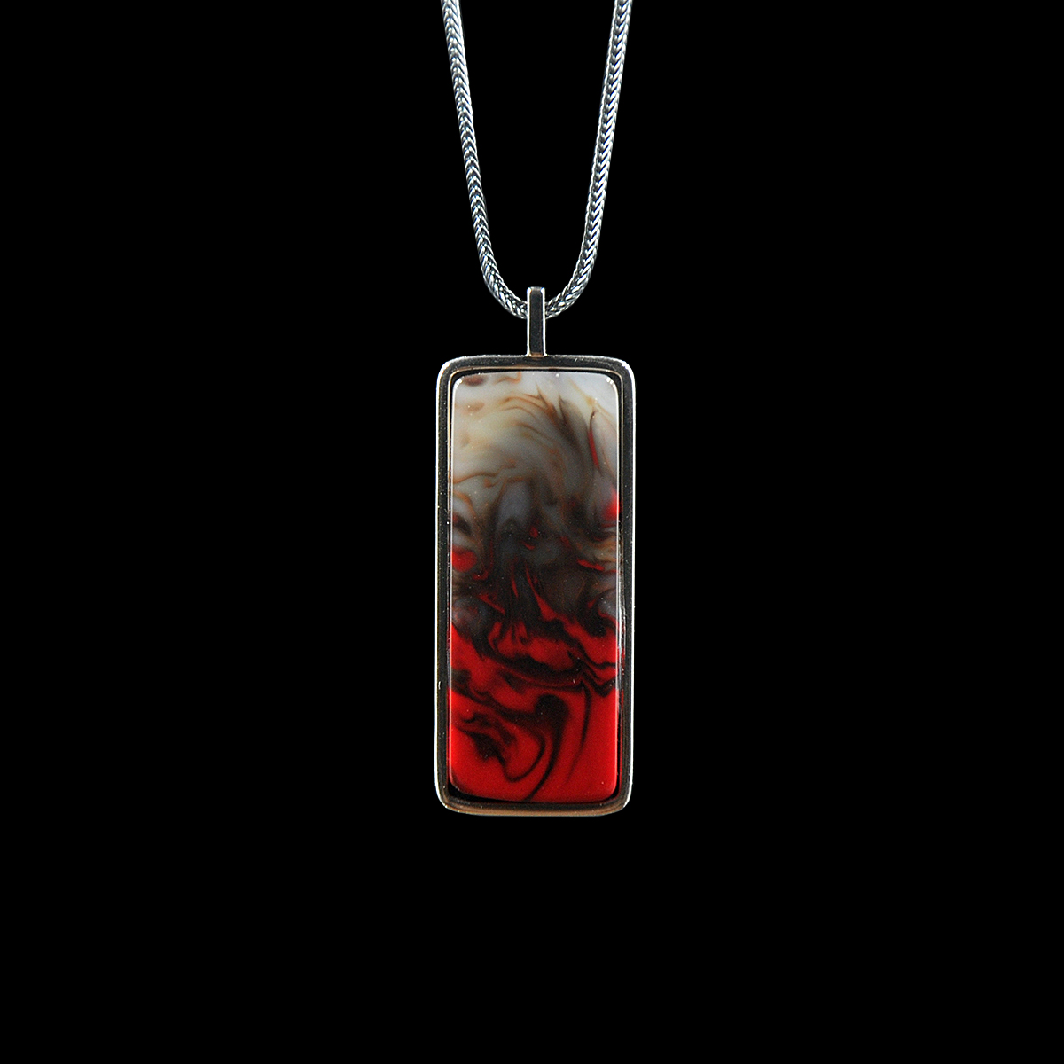 DYQ Jewelry 无忧 鸡血石 项链吊坠