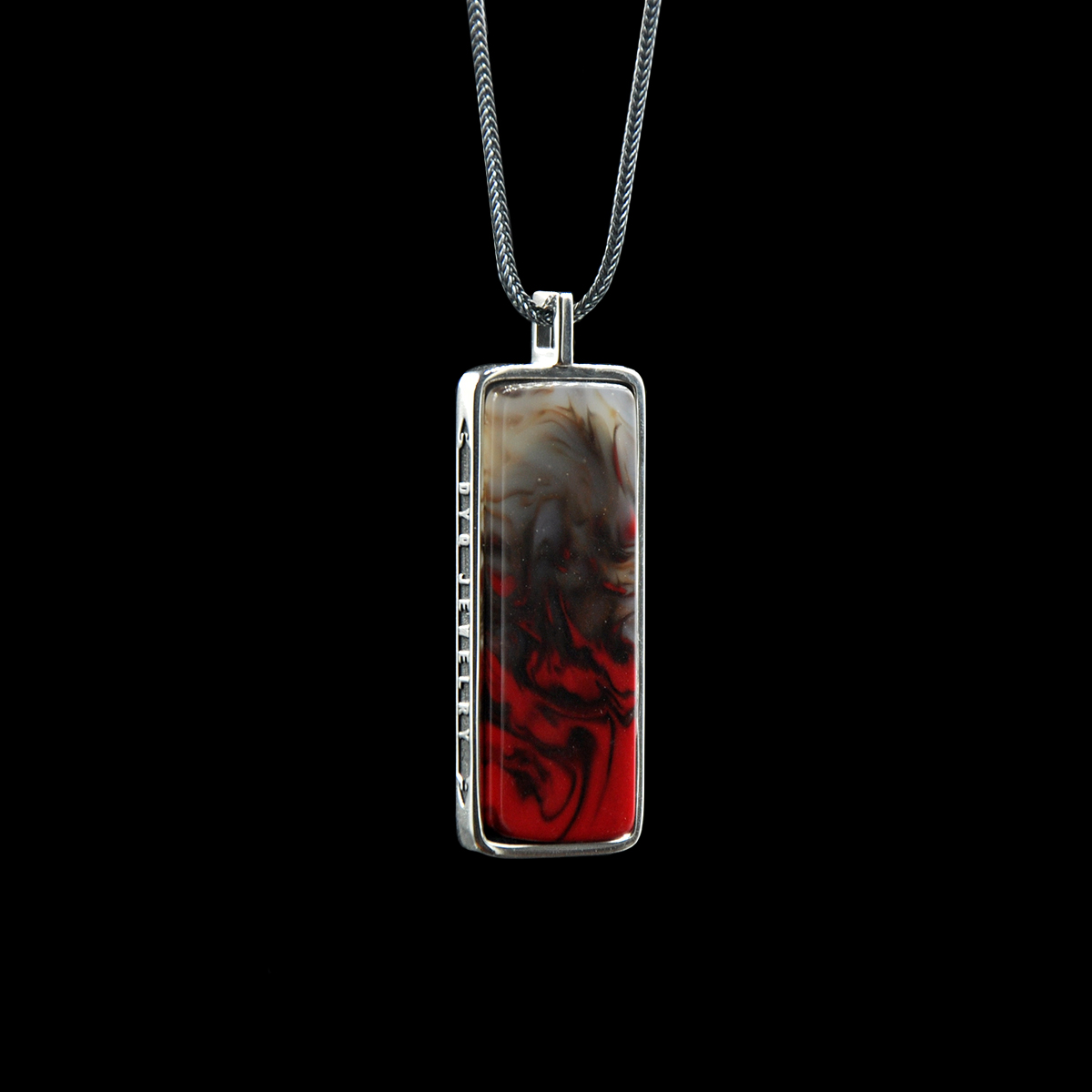 DYQ Jewelry 无忧 鸡血石 项链吊坠
