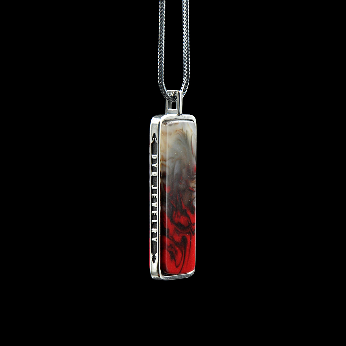 DYQ Jewelry 无忧 鸡血石 项链吊坠