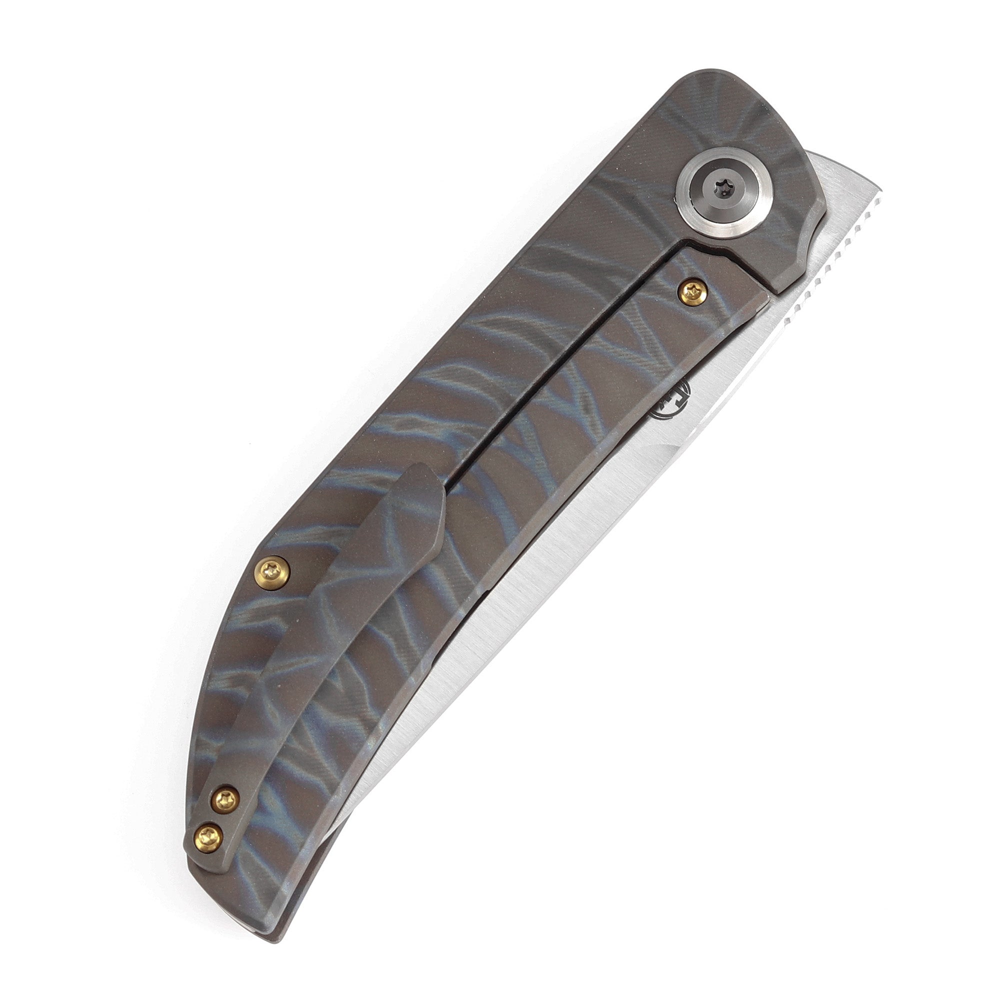 Kansept Tarkin CPM-20CV钢 钛柄 K1078A6 火焰纹 1460